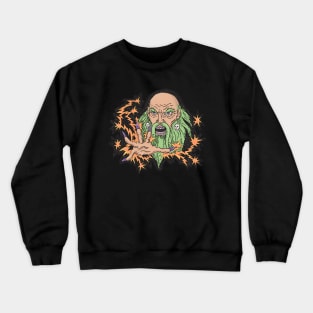 Whimsical Wizard Tattoo - American Trad Aesthetic Crewneck Sweatshirt